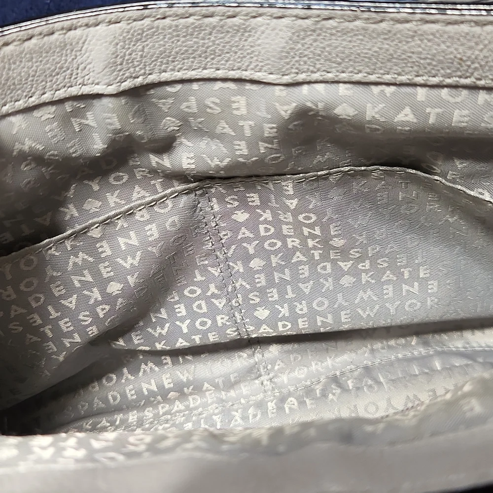 Kate Spade Gray & White Handbag - Picture 8 of 9